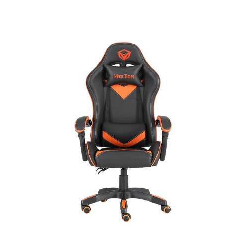 Silla Gamer Escritorio Meetion E-Sport CHR04 Reclinable Negro/Naranja CHR04-NO