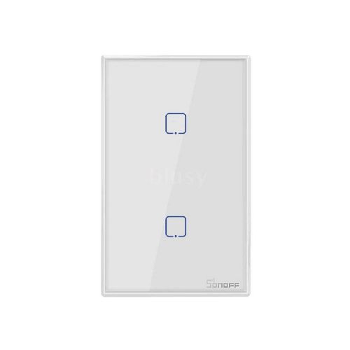 Interruptor Inteligente de Pared Sonoff de 2 Botones Wifi T0US2C-TX Blanco IM190314034