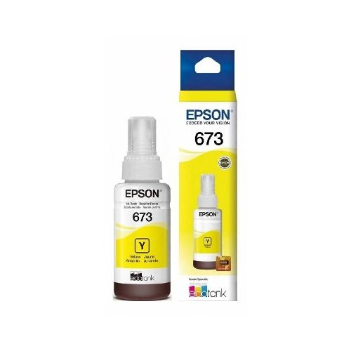 Botella de Tinta Epson T673 L1800/L805/L810/L850 Amarilla T673-A