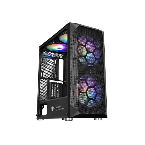 Gabinete Gamer Shot SUP-230B Black Vidrio Templado (Sin Fuente) SHOT-SUP-230BB