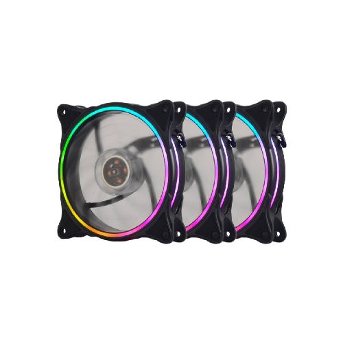 Fan Cooler Shot Gaming RGB 120x120 (KIT 3 Unidades) SHOT-RGB-Fanx3