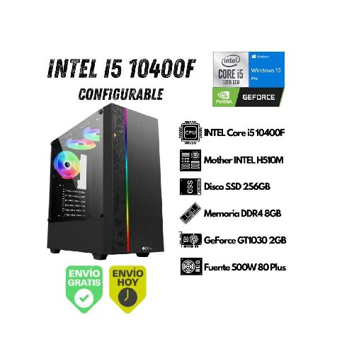 PC Gamer INTEL i5-10400F 8GB 256GB SSD GT1030 (Configurable) EQ-i5-10400F-01