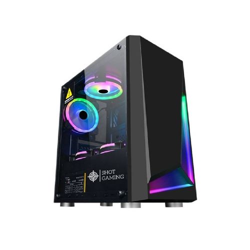 Gabinete Gamer Shot SUP-8192 Vidrio Templado con RGB (Sin Fuente) SHOT-SUP-8192