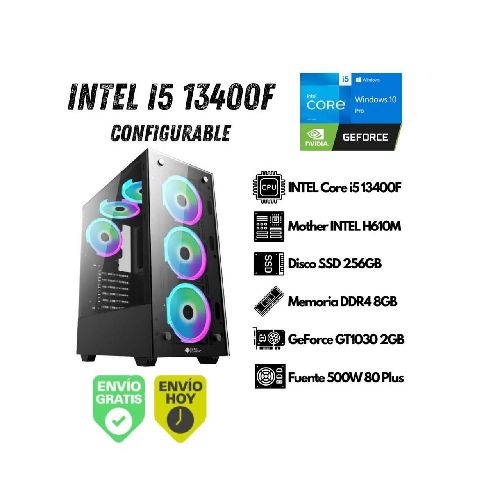 PC Gamer INTEL i5-13400F 8GB 256GB SSD GT1030 (Configurable) EQ-i5-13400F-01