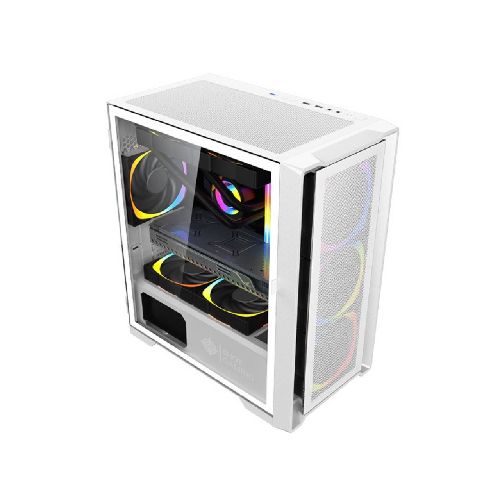 Gabinete Gamer Shot SUP-8505 White Vidrio Templado (Sin Fuente) SHOT-SUP-8505W