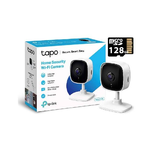 Cámara Wi-Fi TP-LINK TAPO C100 + MicroSD 128GB TapoC100-128