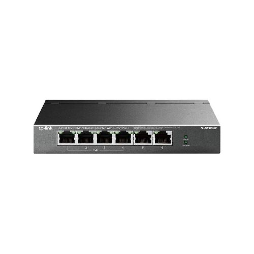 Switch TP-LINK TL-SF1006P 6 bocas 10/100 con 4 POE Carcasa Metálica TL-SF1006P