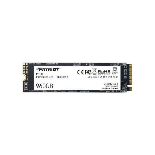 Disco Sólido SSD 960 GB Patriot P310 M.2 NVMe PCIe 3X4 P310P960GM28