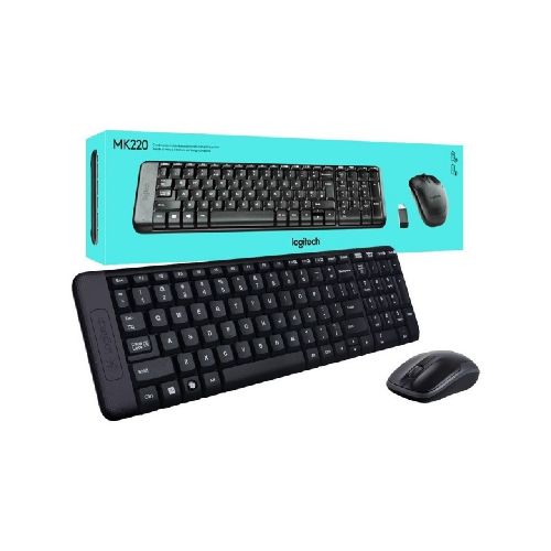 KIT Teclado y Mouse Inalambrico Logitech MK220 D195507