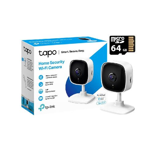 Cámara Wi-Fi TP-LINK TAPO C110 2K 3MP + MicroSD 64GB TapoC110-64