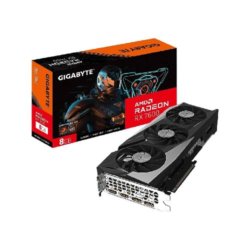 Tarjeta de Video Gigabyte RX7600 Gaming OC 8 GB GDDR6 GV-R76GAMING OC-8GD