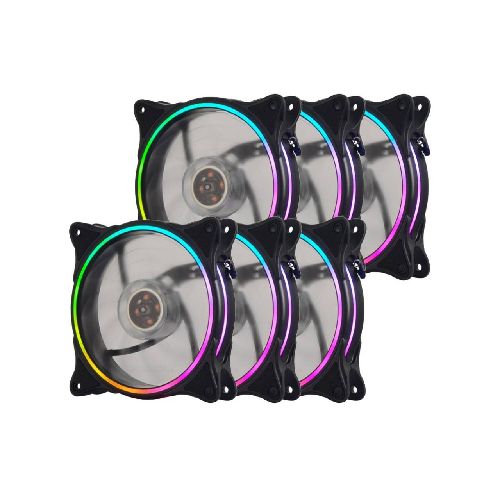 Fan Cooler Shot Gaming RGB 120x120 (KIT 6 Unidades) SHOT-RGB-Fanx6