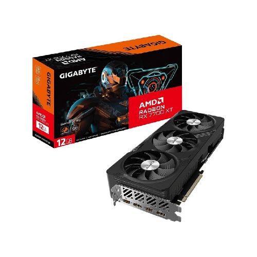 Tarjeta de Video Gigabyte RX7700 XT Gaming OC 12 GB GDDR6 GV-R77XTGAMING OC-12