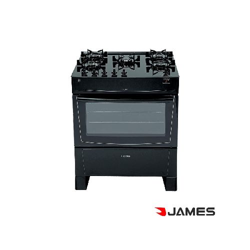 Cocina a Gas James 5 hornallas C-695V Negra