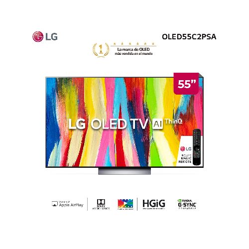 LG OLED evo 4K 55″ OLED55C2PSA AI Smart TV