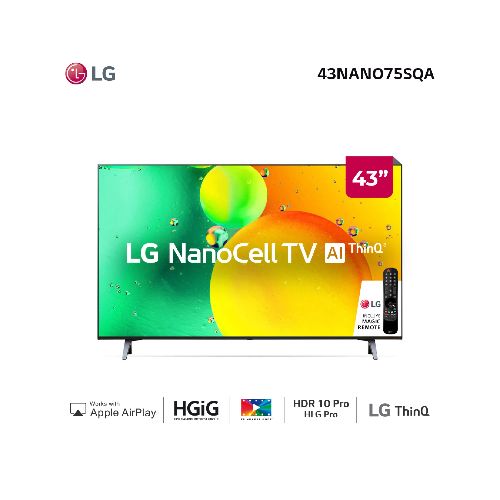 LG Nanocell 4K 43″ 43NANO75SQA AI Smart TV