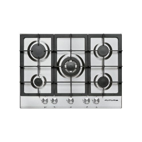 ANAFE FUTURA A GAS INOX 5 QUEMADORES FUT-AG700X-5