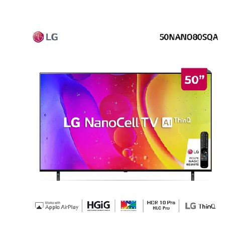 LG NanoCell 4K 50″ 50NANO80SQA AI Smart TV