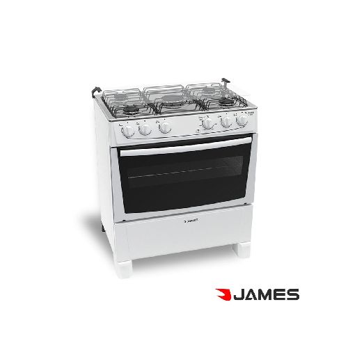 Cocina a Gas James Blanca 5 hornallas C-150B