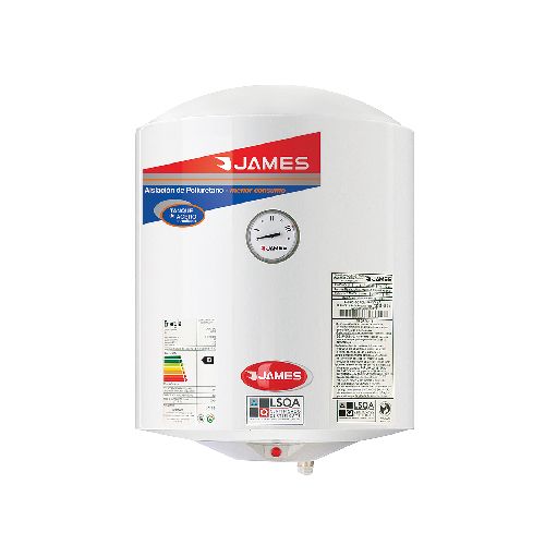 Termotanque Calefón de Acero cilíndrico 30 Lt. James