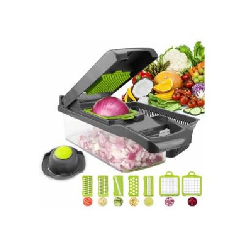 Rallador Picador Cortador De Verduras Frutas 7 en 1