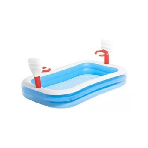 Pileta Inflable Rectangular Basket Con Aros Bestway Bw54122