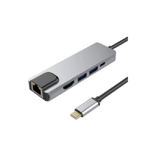 Adaptador Hub Tipo C 5 en 1 Usb 3.0