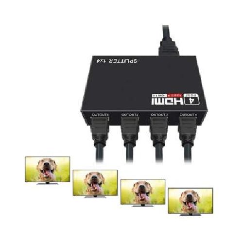 Splitter HDMI a 4 HDMI Activo 1080p