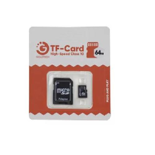 Tarjeta de memoria Micro SD Goldtech 64GB clase 10