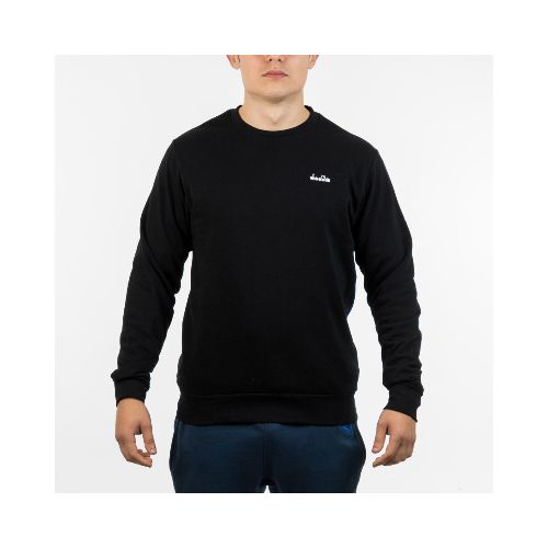 Diadora Men's Crew Sweater - Black - Negro — Macri