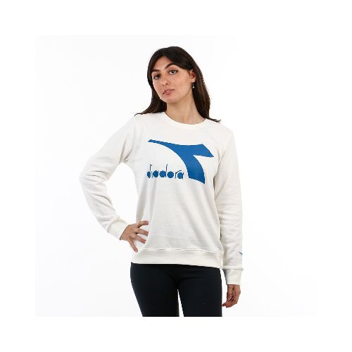 Diadora Ladies Cotton Crew Neck Sweater- Coconut - Coco — Macri