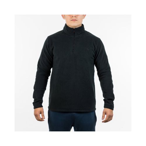 Diadora Men Micropolar Half Zip Sweater - Black - Negro — Macri