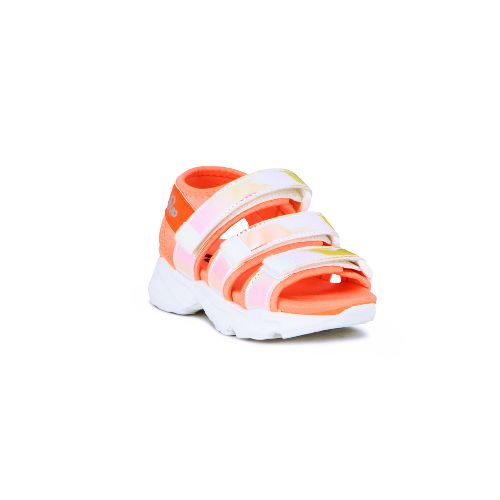 Angus Sandalia Niña 2 Tiras C/ Pulsera Y Velcro - Coral — Macri