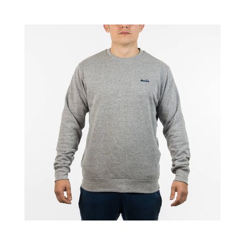 Diadora Men's Crew Sweater - Grey - Gris — Macri