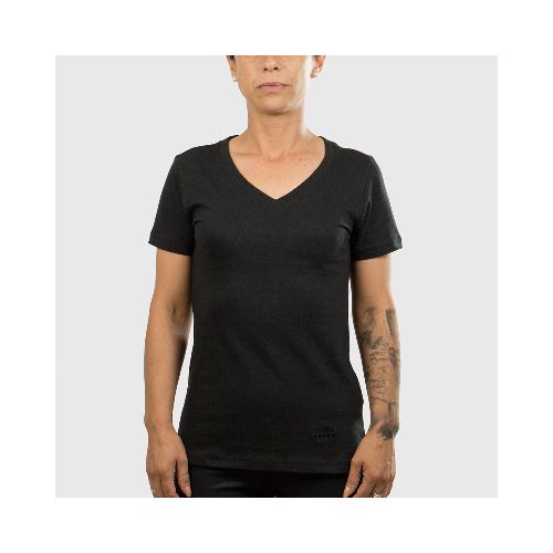 Diadora Dama Sport T-shirt Ladies V Neck-black - Negro — Macri