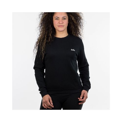 Diadora Buzo Ladies Crew Neck Sweater Black - Negro — Macri