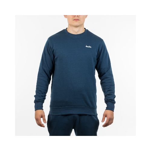 Diadora Men's Crew Sweater - Navy - Marino — Macri