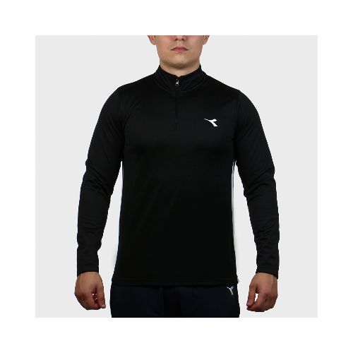 Diadora Men Dryfit Training Sweater - Black - Negro — Macri