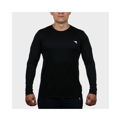 Diadora Men Dryfit Thermal Tshirt Long Sleeve - Black - Negro — Macri