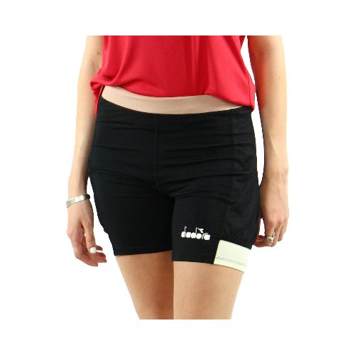 Diadora T2 Calza Corta L. Short Tights Pocket - Negro-rosado — Macri