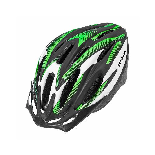 Poker Casco Ciclista Out Mold Windstorm C/ Luz - Negro-verde — Macri