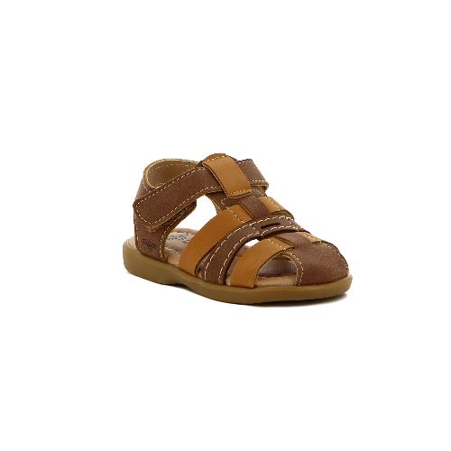 Angus Sandalia Niño Franciscana C/ Pulsera Y Velcro - Camel-marron — Macri