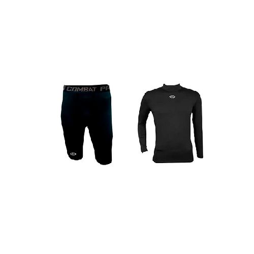 Conjunto Deportivo Térmico Calza Corta + Remera Manga Larga - MundoTrabajo