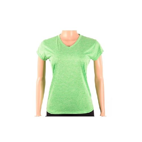 Remera Dry Jaspeada Mujer Verde - MundoTrabajo