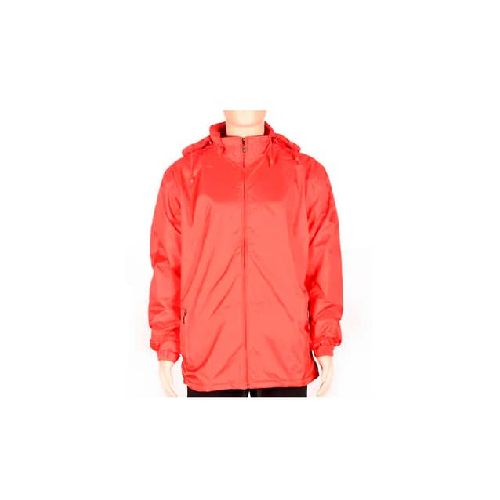 Campera De Nylon Forro Polar Hombre Roja - MundoTrabajo