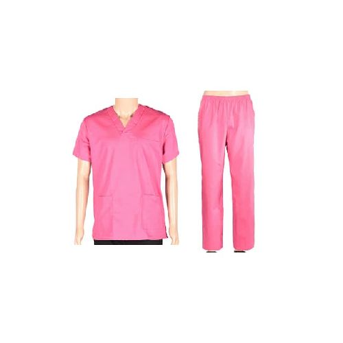 Conjunto Médico Enfermero Casaca Pantalón Rosado - MundoTrabajo