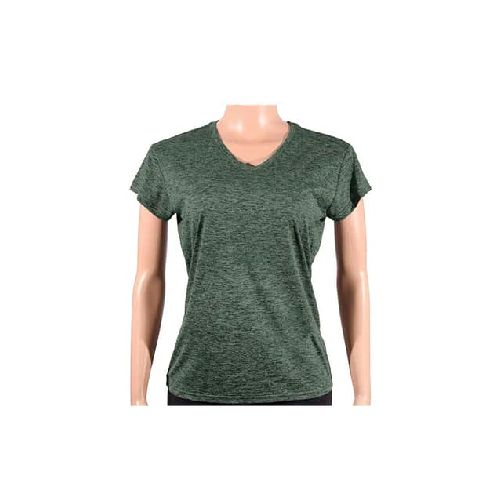 Remera Dry Jaspeada Mujer Verde Militar - MundoTrabajo