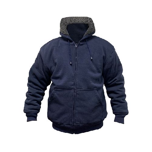 Campera Abrigo Hombre Forro Corderito Jersey - MundoTrabajo