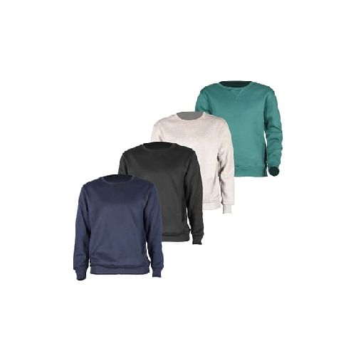 Set X4 Buzo Felpa Algodón Unisex Sweater Básico - MundoTrabajo