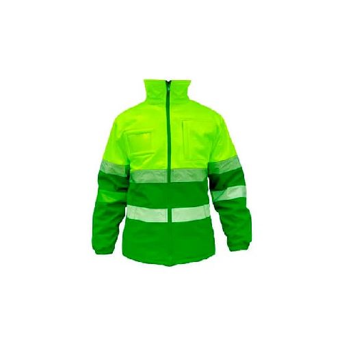 Campera Neopreno Con Reflectivo Amarillo Verde - MundoTrabajo